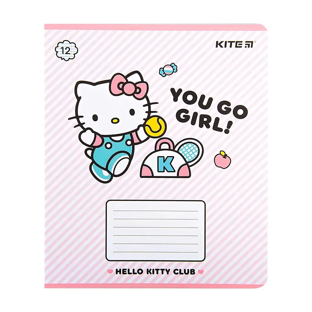 Зошит Kite Hello Kitty, 12 аркушів, лінія (HK22-234), в асортименті - фото 10
