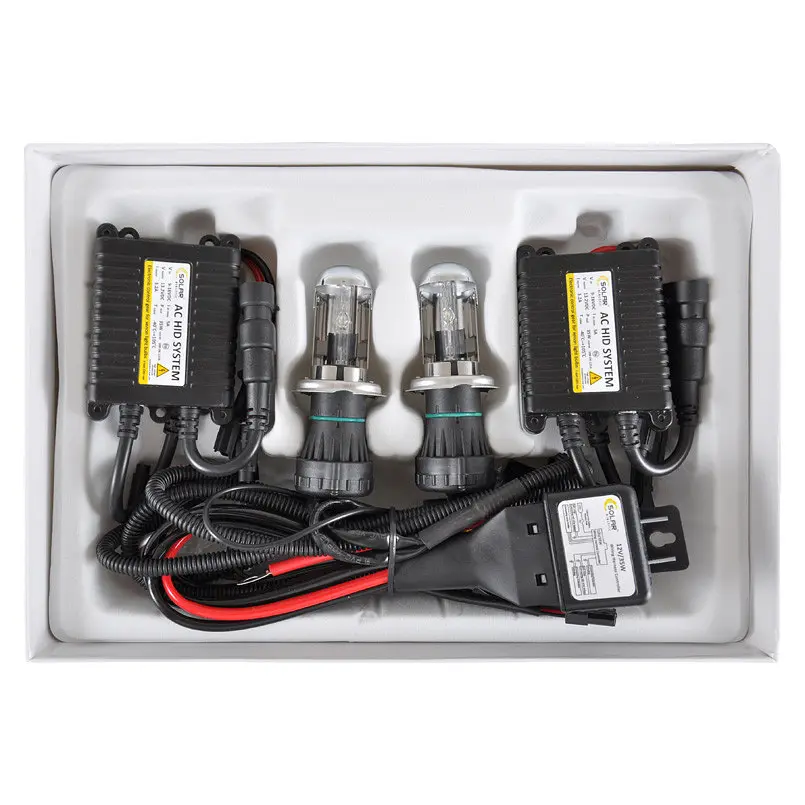 Комплект ксенона Solar H4 5000K 85V 35W P43t-38 KET+Ballast+Wire 2 шт. (4450) - фото 2