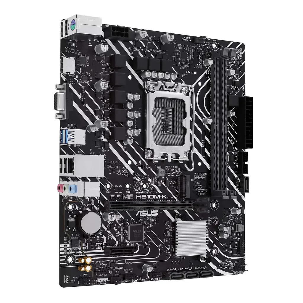 Материнская плата PRIME H610M-K s1700 H610 2xDDR5 M.2 HDMI D-Sub mATX Asus teh0019030 - фото 5
