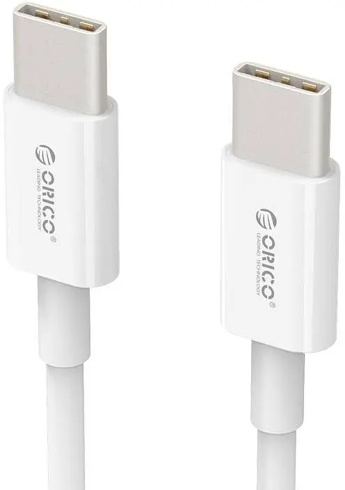 Кабель Orico USB Type-C - USB Type-C (M/M), 100W, 1 м White (CA913381) - фото 3