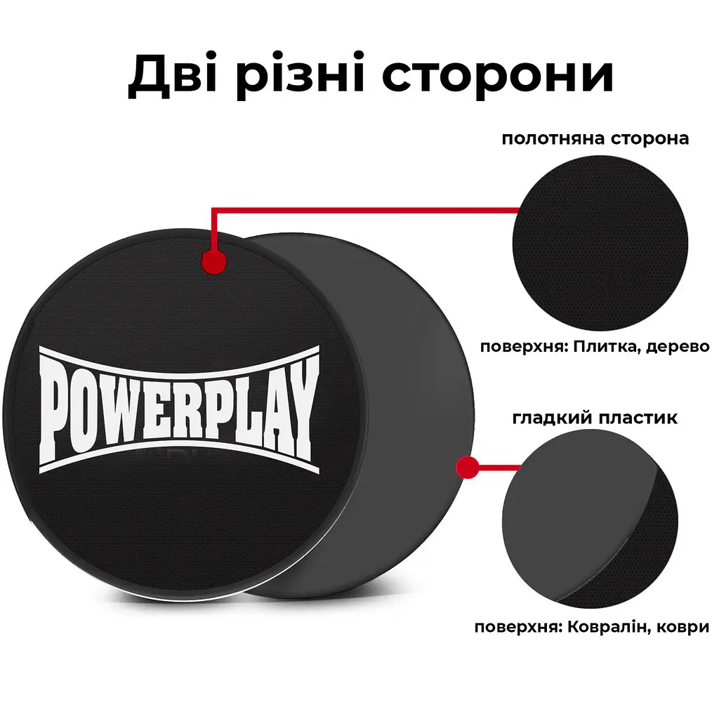 Фитнес диски для ковзання PowerPlay 18 см fit0007866 - фото 5