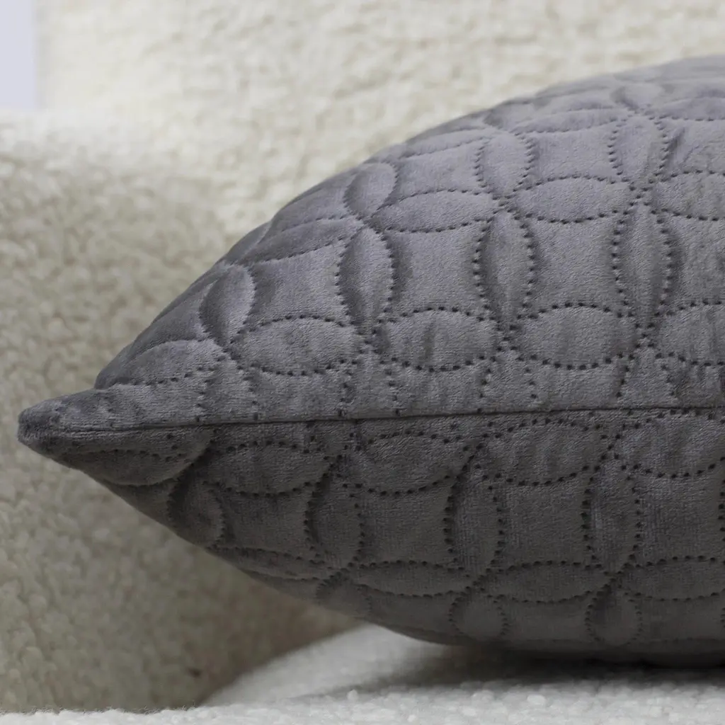 Наволочка декоративна ТЕП Velour Мозаїка 45х45 см сірий (2-05175_36297) - фото 6