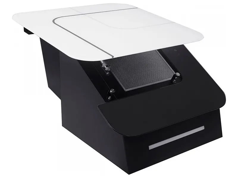 Витяжка Perfelli DNS 9753 B 1100 WH/BL LED Strip - фото 2
