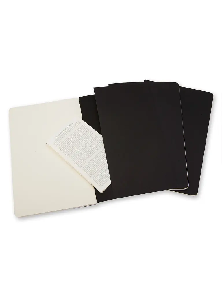 Записник Moleskine Cahier середній, Нелінований Чорний (QP318) - фото 4