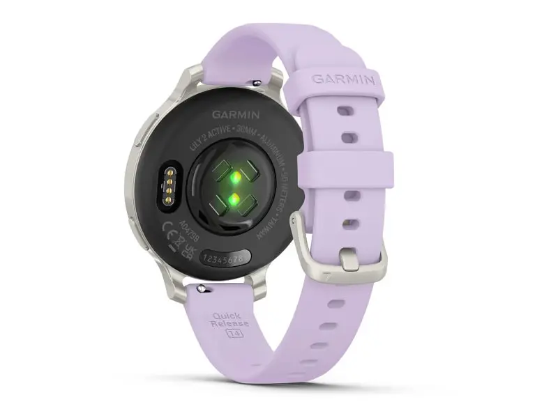 Смарт-годинник Garmin Lily 2 Active Silver with Purple Jasmine Silicone Band (010-02891-01) - фото 4