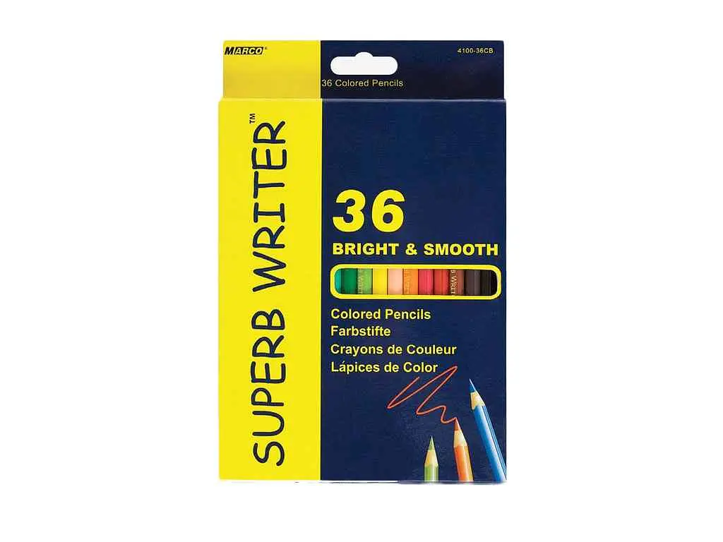 Олівці кольорові MARCO Олівці Superb Writer 36 кольорів №4100-36CB