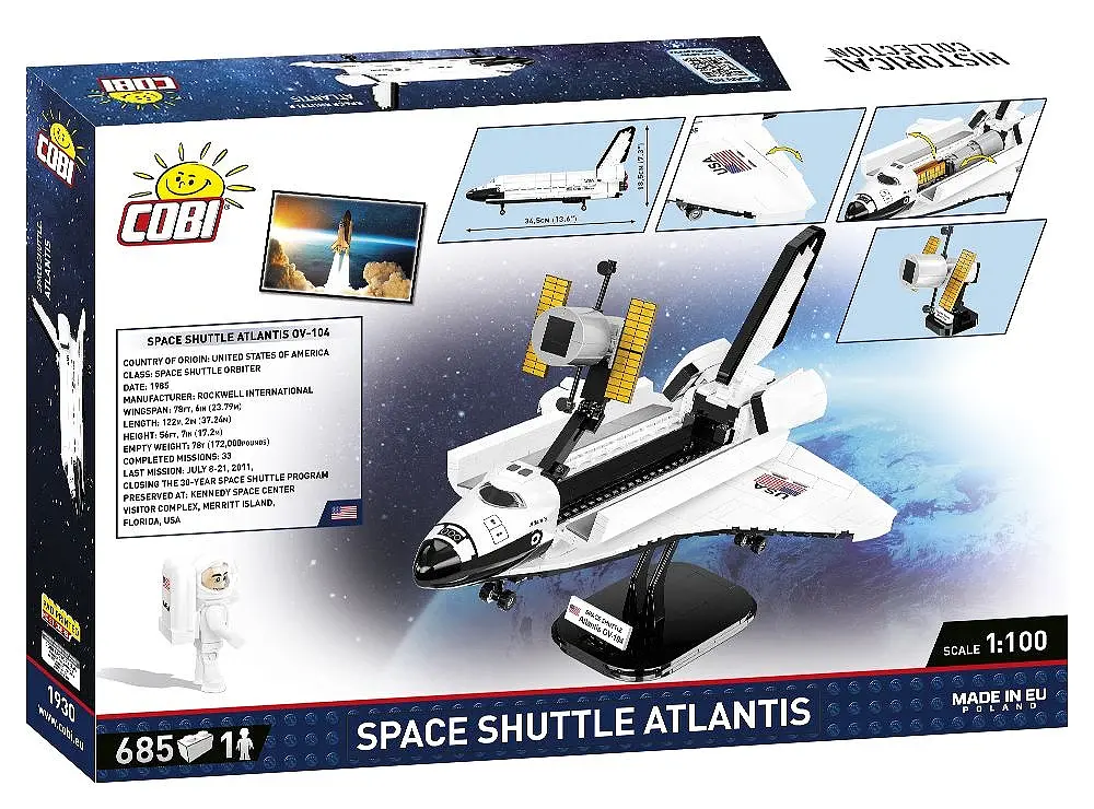 Конструктор СОВЫ космический шаттл Space Shuttle Atlantis 1930 - фото 8