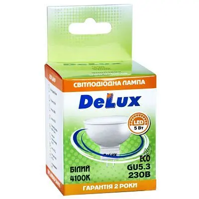 Лампочка Delux JCDR 5Вт 4100K 220В GU5.3 (90001293) - фото 3