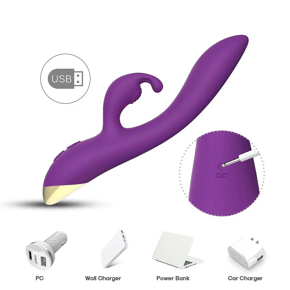 Вібратор-кролик B - Series Joy Bonnie, 22.2 см (фіолетовий) - фото 3