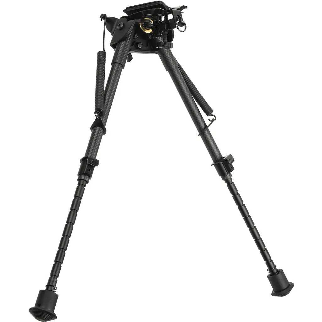 Сошки Vector Optics карбонове волокно підпружинені з ричагом 230-345 мм  - фото 2