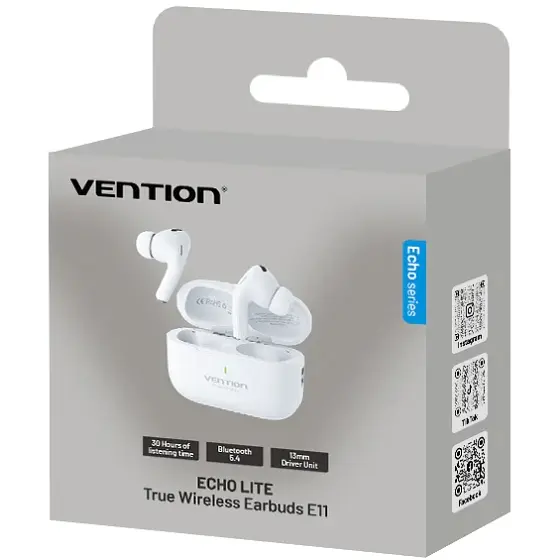 Наушники TWS Vention Elf Earbuds ECHO LITE E11 White - фото 4