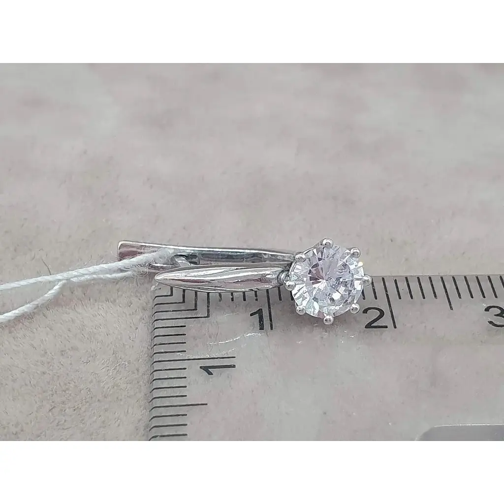 Серебряные серьги Агни ДЕЛЬТА с фианитами. 2818/9Р-CZ - фото 5