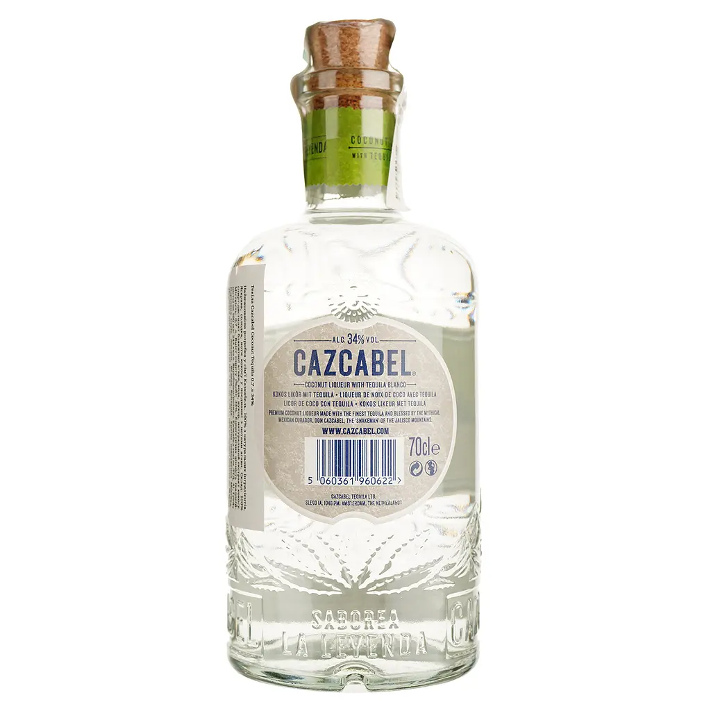 Лікер Cazcabel Coconut Liqueur with Tequila Blanco 34% 0.7 л - фото 2