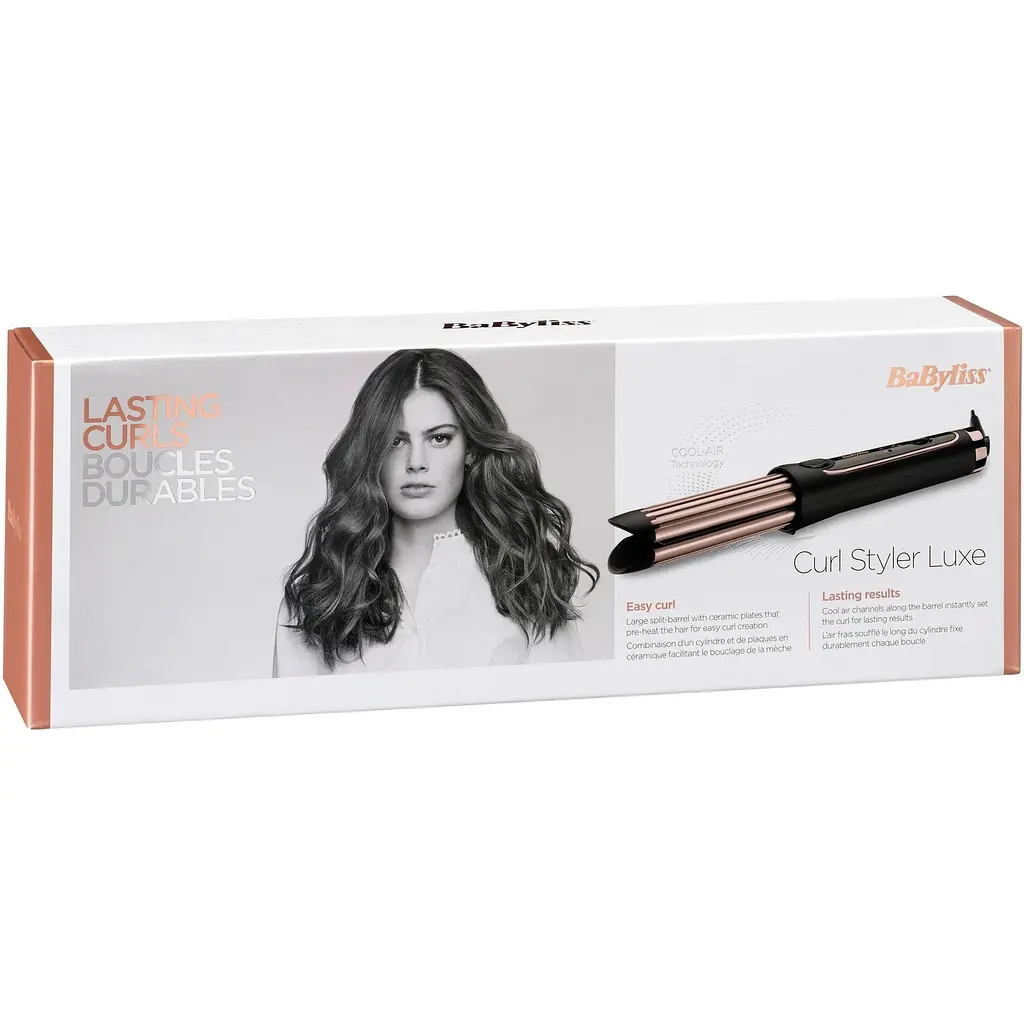 Випрямляч для волосся Babyliss C112E чорно-золотий - фото 4