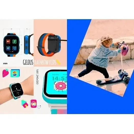 Дитячий смарт-годинник Gelius GP-PK008 (Rainbow) з GPS/4G White - фото 6