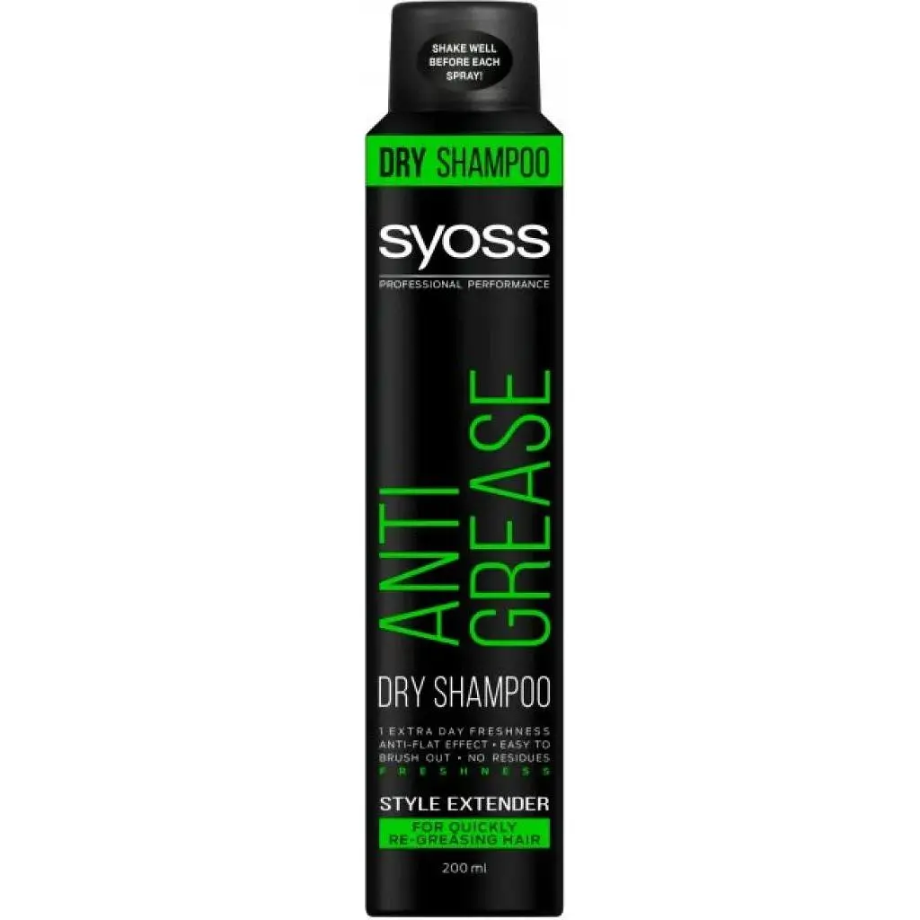 Сухий шампунь Syoss Anti-Grease для жирного волосся 200 мл (9000100695800)
