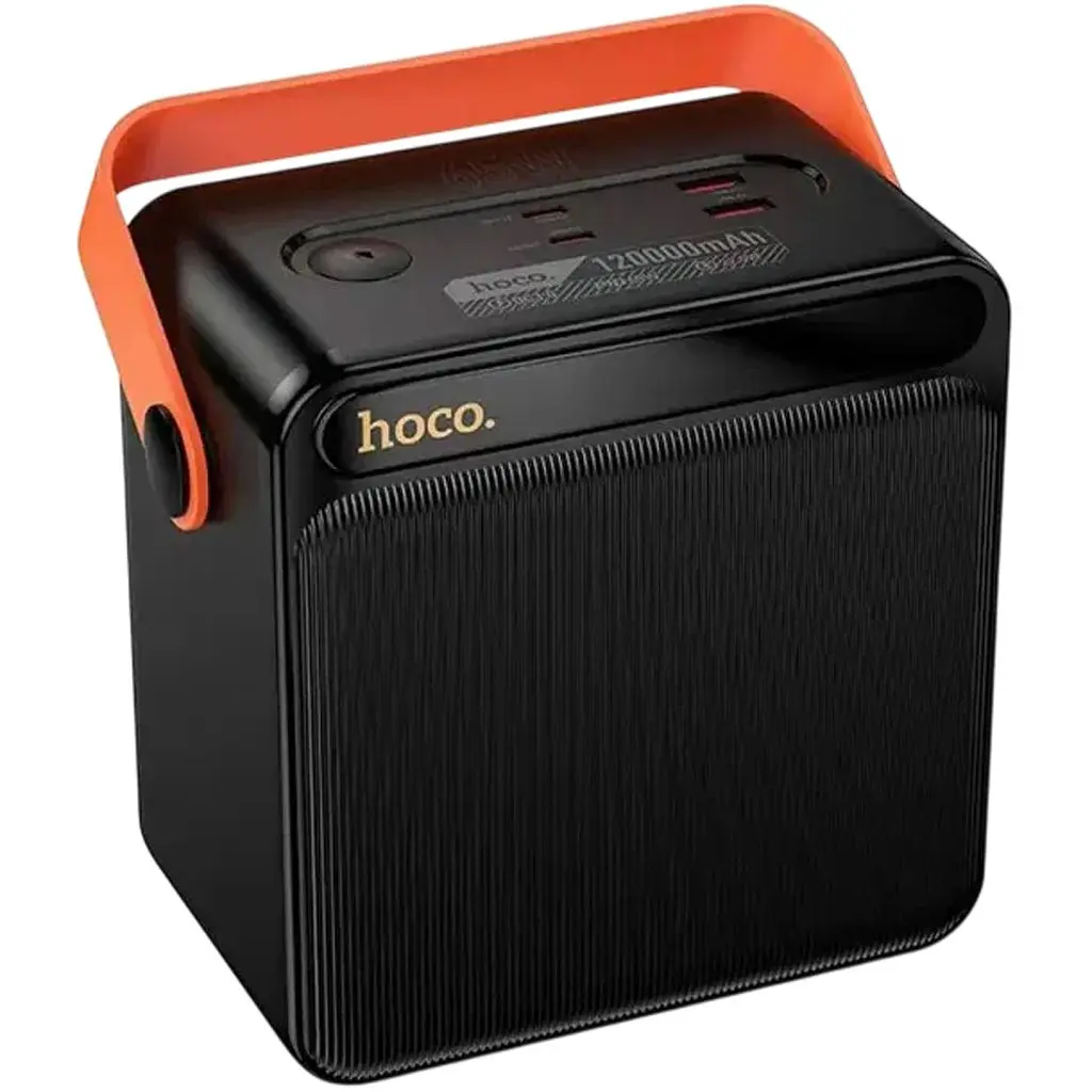 Зовнішній акумулятор Hoco DB101A Zeus 120000mAh 65W Black [168595] - фото 2