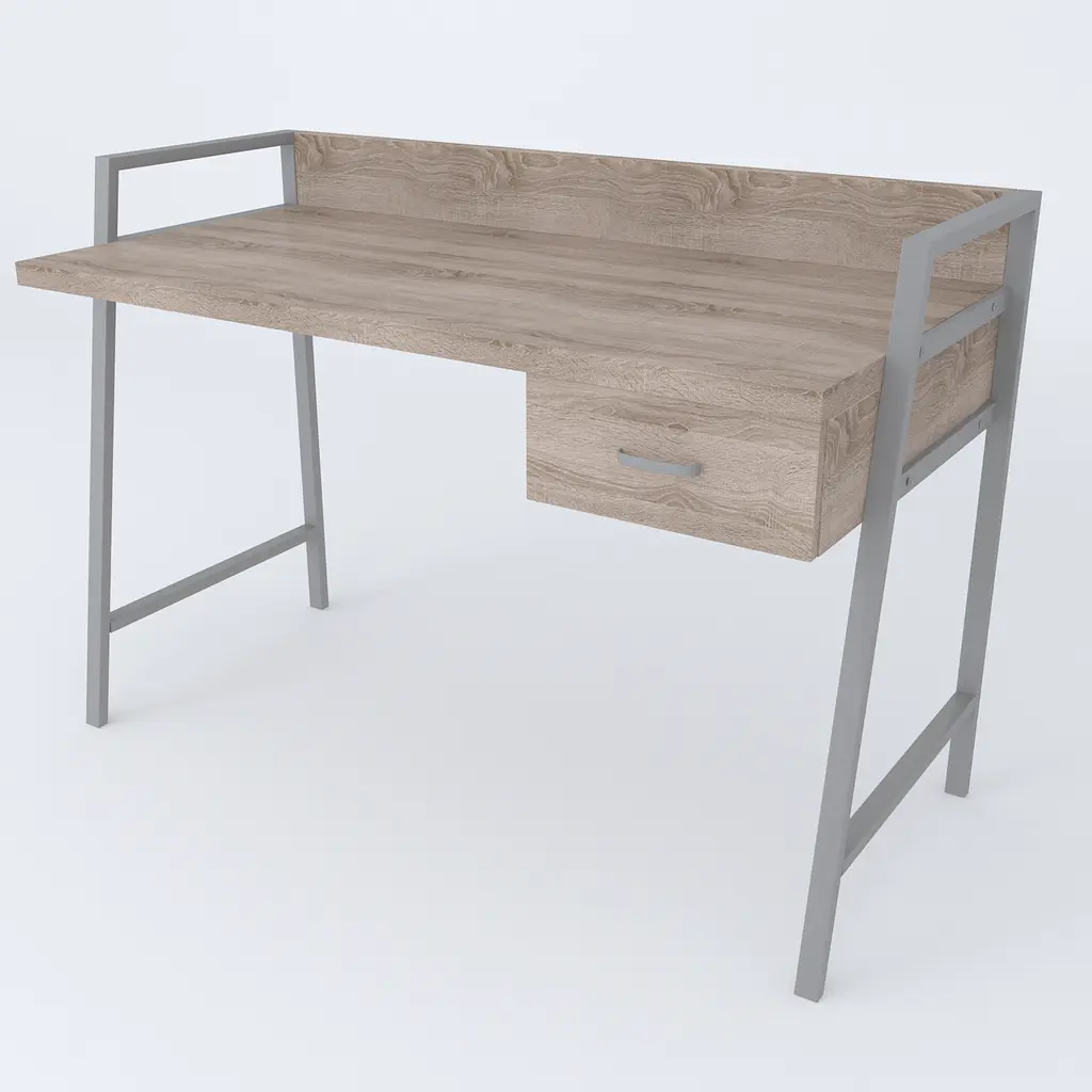 Письменный стол Ferrum-decor 750x1000x600 Серый металл ДСП Дуб Сонома Трюфель 32 мм (FRD-103433) - фото 2