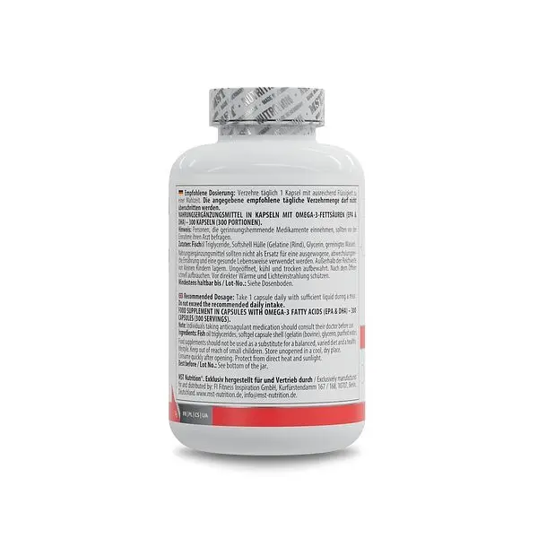Жирні кислоти MST Nutrition Omega 3 Triglyceride 75%, 300 капсул для підтримки судинної системи - фото 3