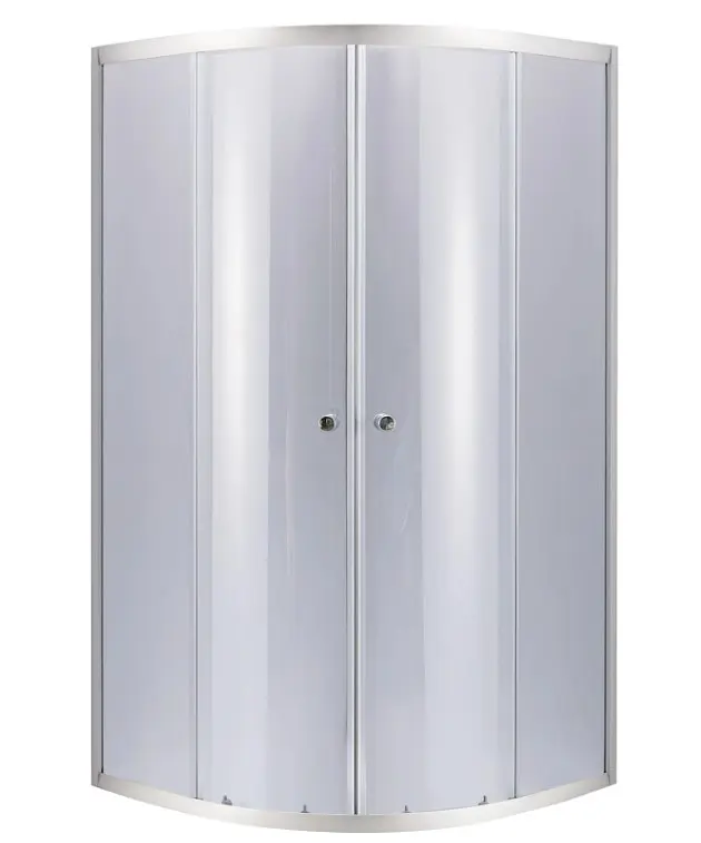 Набір Lidz Душова кабіна Latwa SC80x80.SAT.HIGH.GR напівкругла, скло тоноване 4 мм + Душовий піддон Kapielka ST80x80x41, з панеллю - фото 2