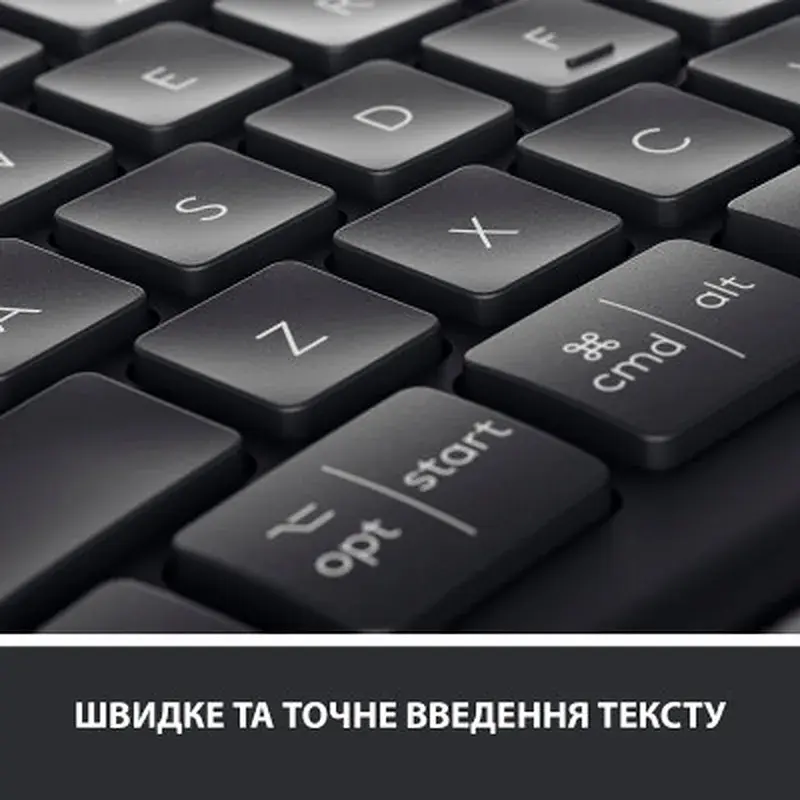 Клавіатура Logitech ERGO K860 Bluetooth/Wireless UA Black (920-010108) - фото 8