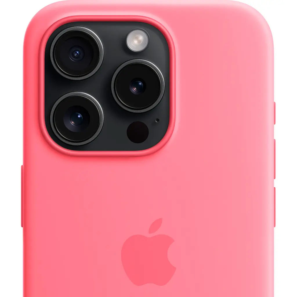Чохол Silicone Case with MagSafe для Apple iPhone 15 Pro Pink AAA [105773] - фото 3