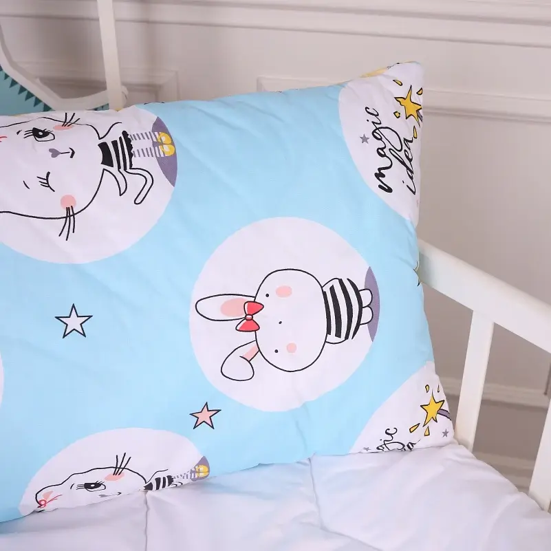 Подушка антиалергенна MirSon Kids Time 20-0044 Cats and bunnies 50х70 см (2200009669453) - фото 3