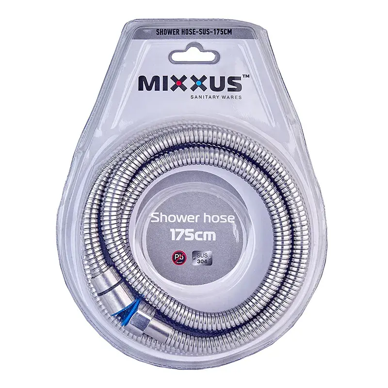Шланг для душу Mixxus Shower hose-SUS-175cm з нержавіючої сталі MI6054, Нержавіюча сталь