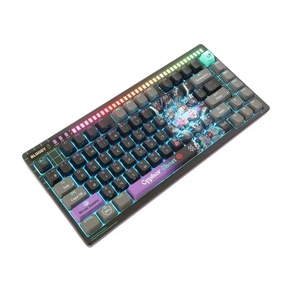 Клавіатура A4Tech AT75 RGB USB UA Cypher Ghost (4711421001830) - фото 7