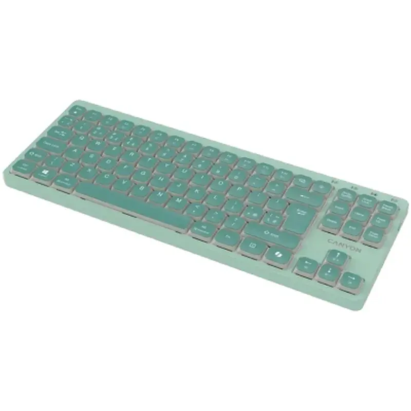 Клавіатура Canyon OnType 10 TKL Mechanical Silent Low-profile USB UA Green (CNS-HKB10GR) - фото 5