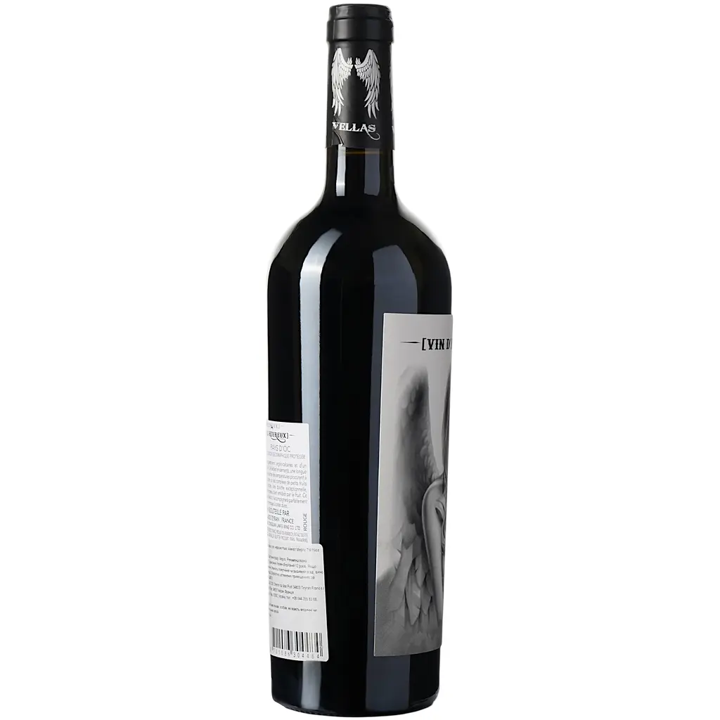 Вино Nice Angel Merlot IGP Pays D'Oc, червоне, сухе, 0,75 л - фото 3