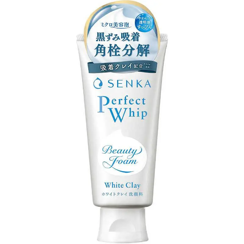 Японська пінка для вмивання Senka Perfect Whip White Clay з білою глиною та деревним вугіллям, 120 г. - фото 2