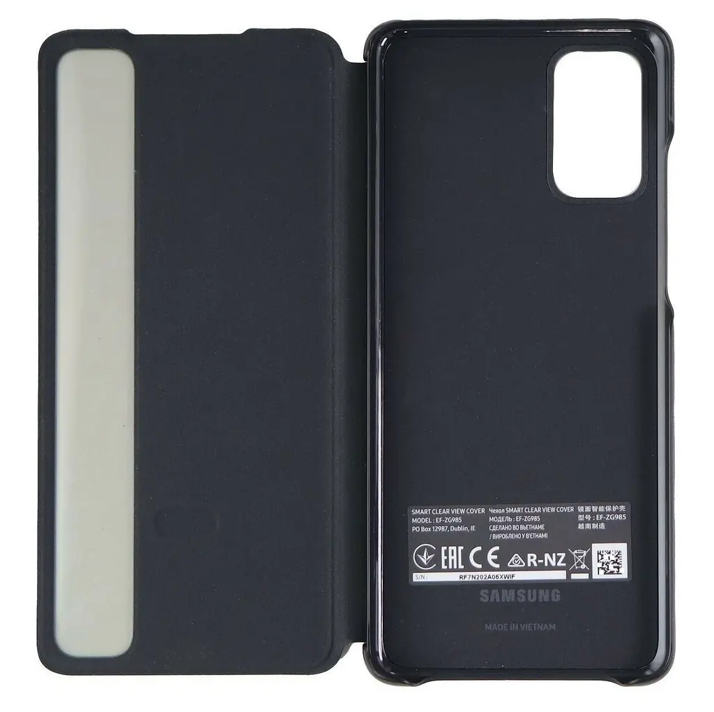 Оригінальний чохол-книжка S-View Clear View Cover EF-ZG980CBEGRU для Samsung Galaxy S20 5G Чорний - фото 2