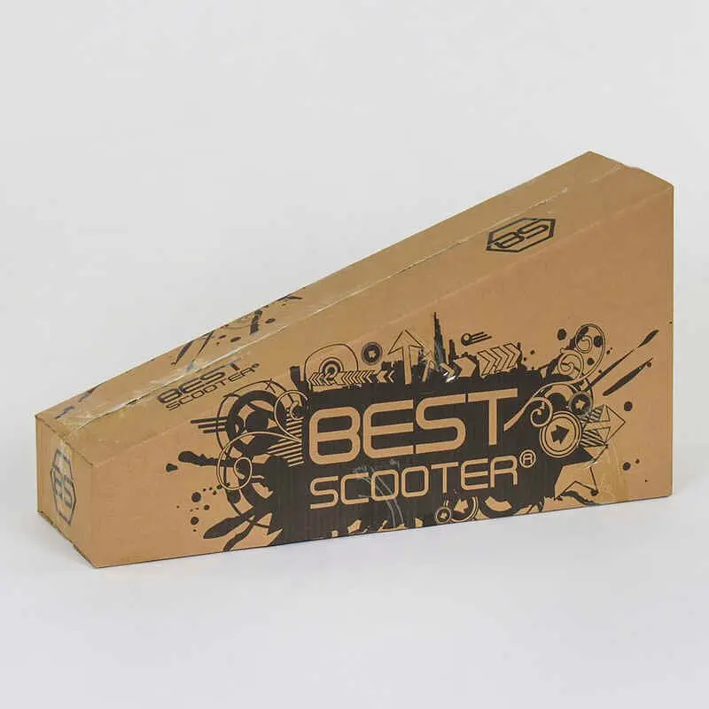 Самокат Best Scooter 59х16х30 см Оранжево-чорний 000231541 - фото 7