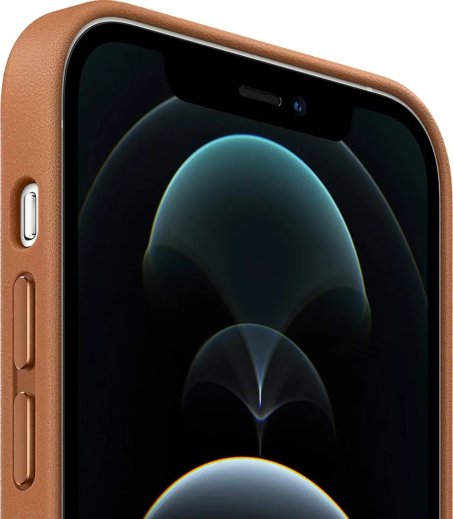 Чохол Leather Case with MagSafe для Apple iPhone 14 Pro Golden Brown AAA [76983] - фото 3