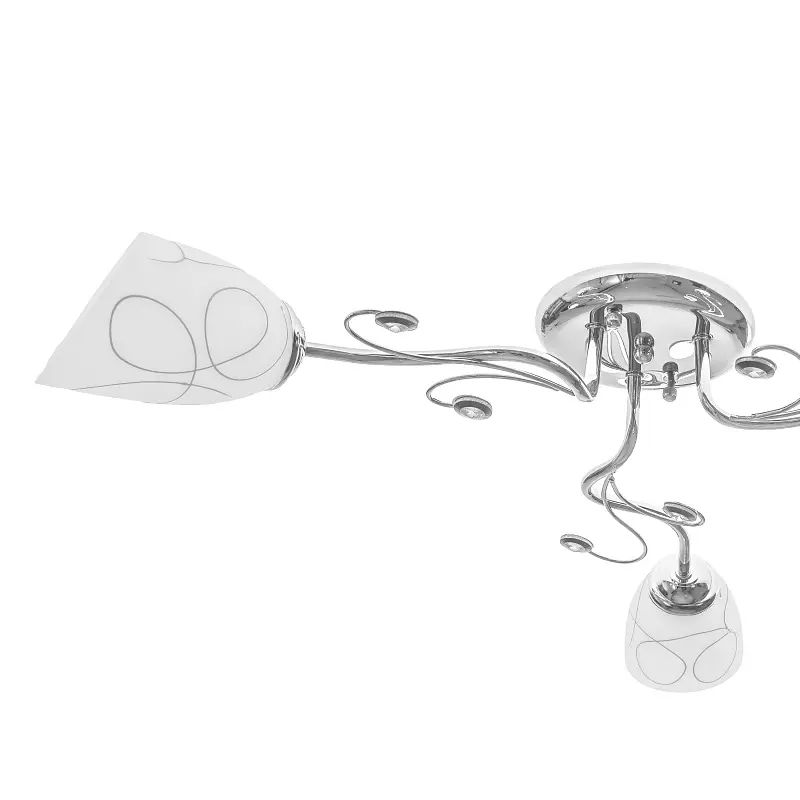 Люстра потолочная Brille в спальню E27 60W CH (LK-580C/3) - фото 2