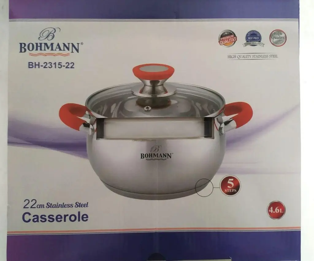 Каструля Bohmann BH 2315-22 см 4,6 л - фото 10