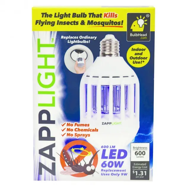 Світлодіодна лампа комах комах комах 2 в 1 ZAPPLIGHT LED LAMP UKC білий - фото 13
