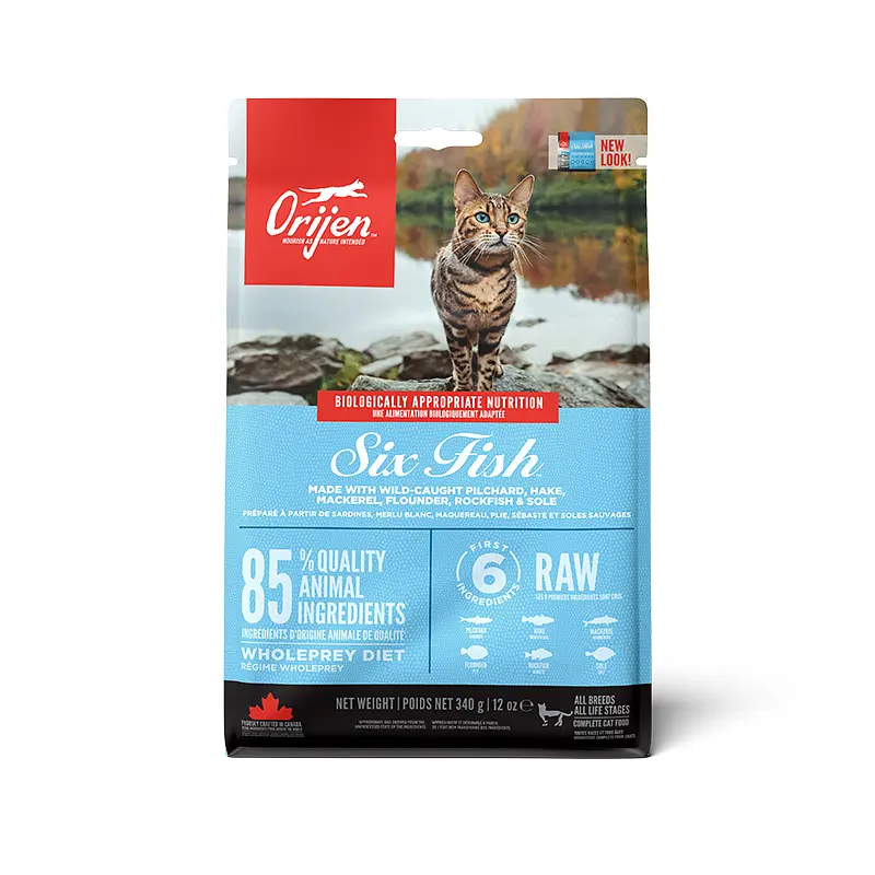Сухий корм для кошенят та котів Orijen Six Fish Cat & Kitten з рибою 340 г o28134