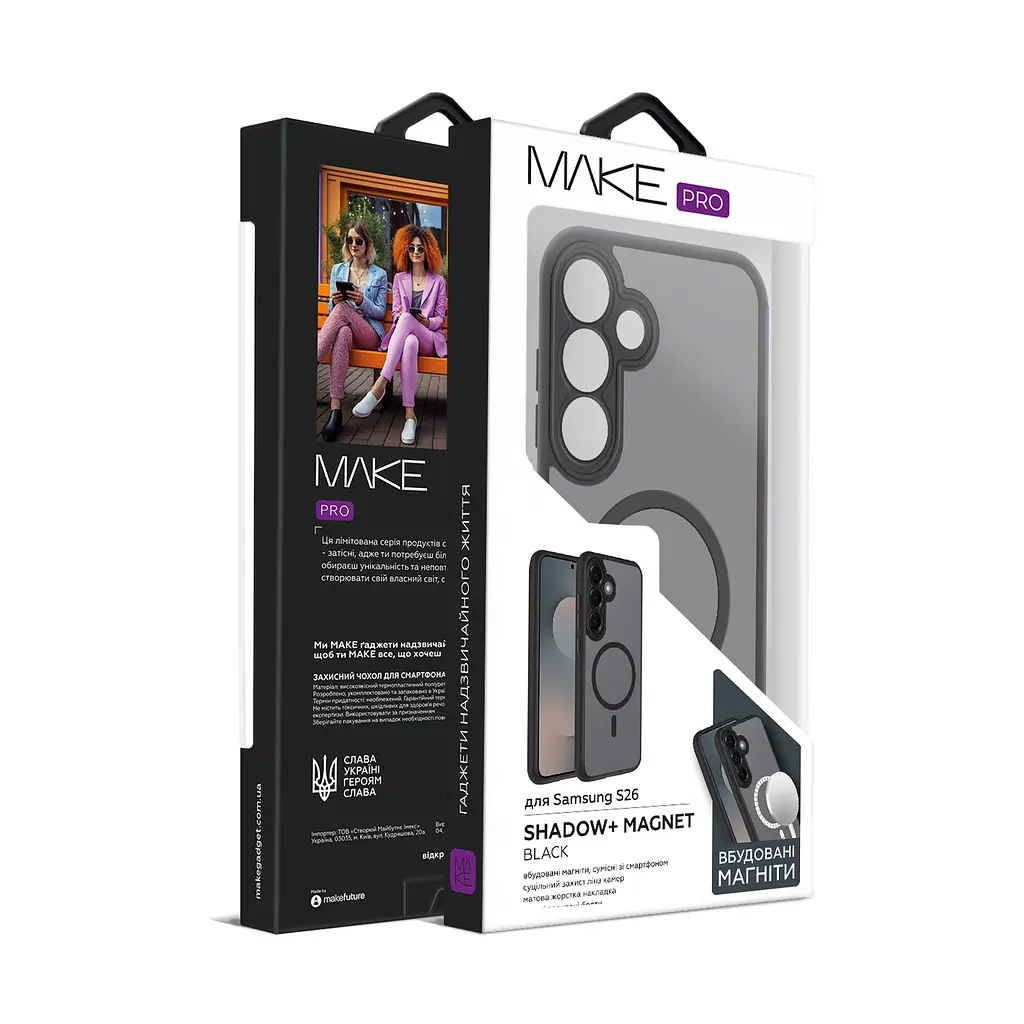 Чохол MAKE Samsung S26 Shadow+ Magnet Black - фото 2