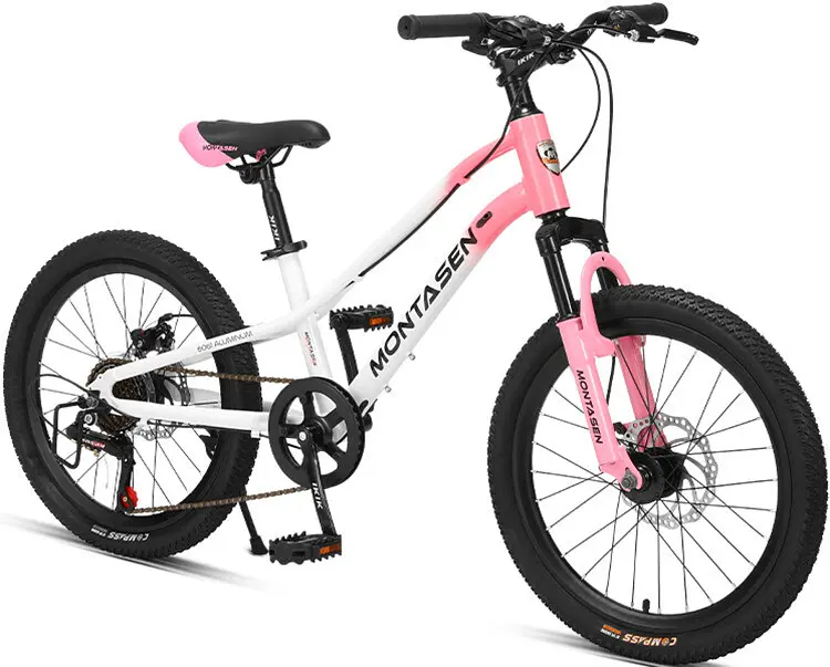 Велосипед детский спортивный Montasen Mountain bike 20" AB03 бело розовый - фото 2