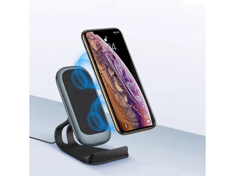 Бездротовий зарядний пристрій ColorWay Wireless Stand 10 W Blue (CW-CHW30Q-BL) - фото 3