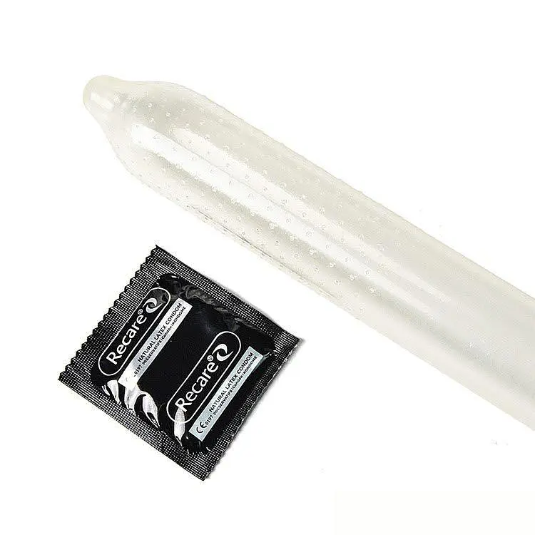 Презервативи Holographic Recare Ice Cream Big Dotted Condoms 12 шт, з пухирцями, аромат: морозиво - фото 3