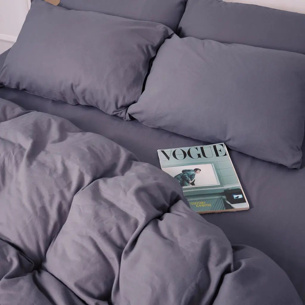 Постільна білизна MirSon 001 Ash grey Фланель 220х240 King Size (2200009648175) - фото 2