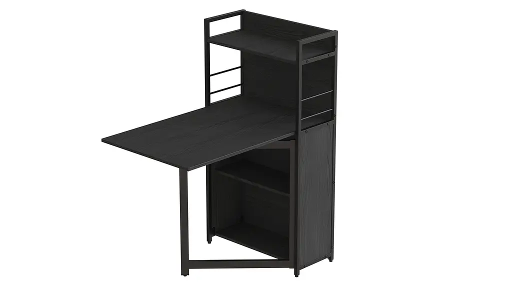 Стіл книжка з етажеркою Практик 1 Ferrum-decor 1200x640x990 Чорний метал ДСП Сосна Кембра 16 мм (FRD-104613) - фото 4