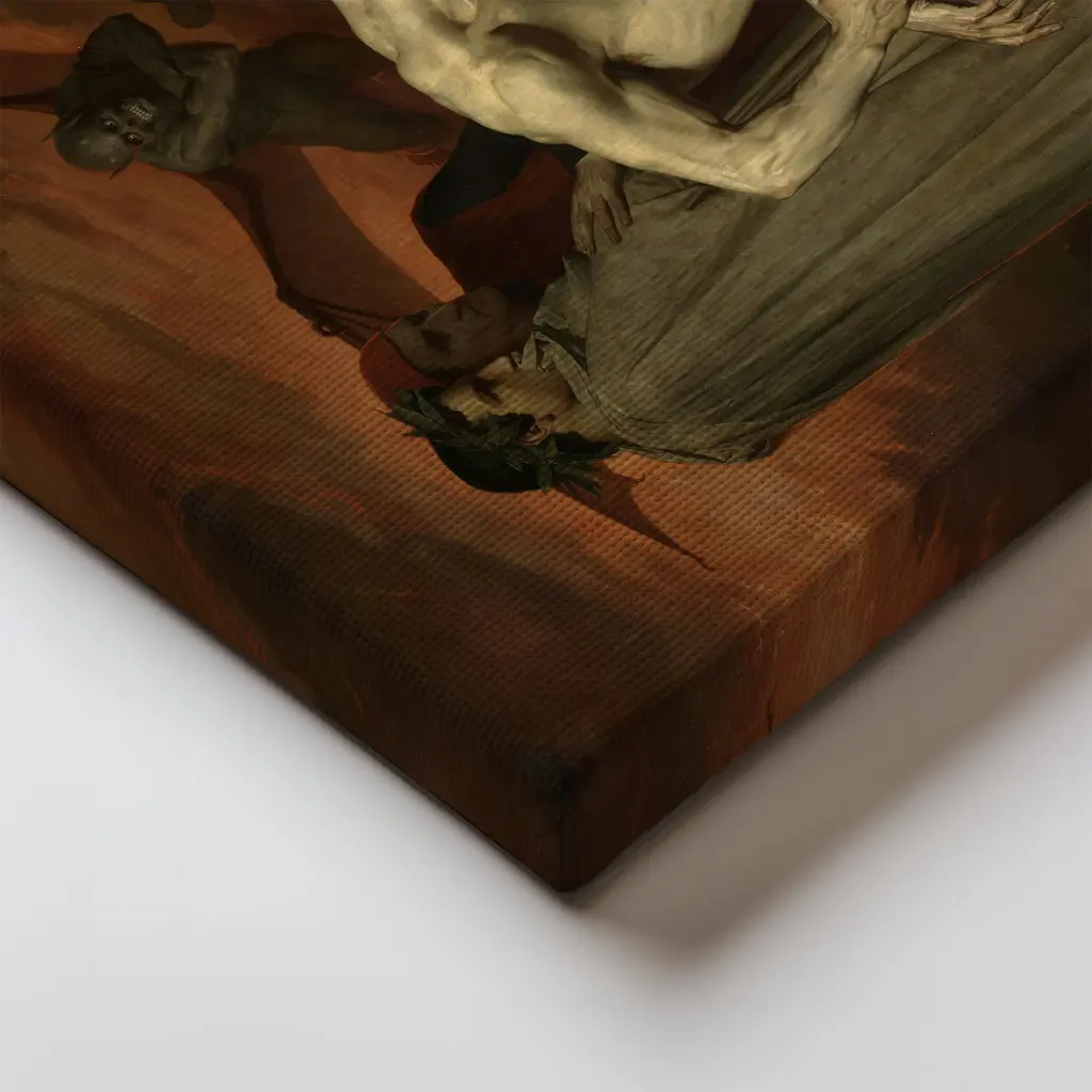 Інтер'єрна картина Данте и Вергилий в аду, Вильям Бугро, Bouguereau, Dante and Virgil in Hell, інтер'єрний декор, 75×60 см (id6991) - фото 3