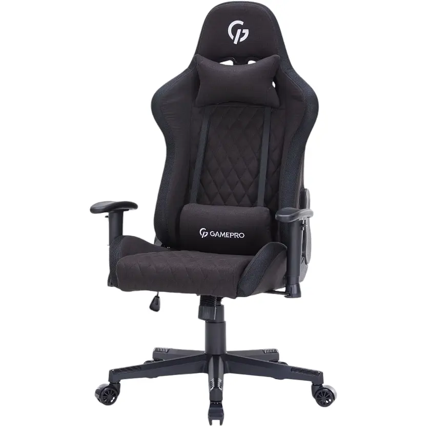 Игровое кресло GamePro RGB Size L Fabric Black (GC700FB) - фото 11