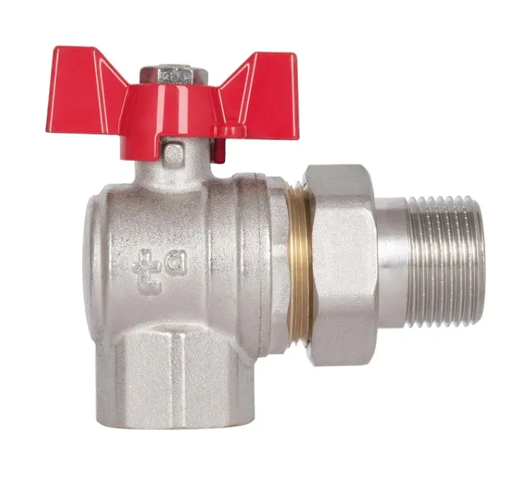 Кран кульовий Thermo Alliance "Американка" Standart 3/4" ВЗ кутовий, PN40, метелик SD222W20 - фото 3