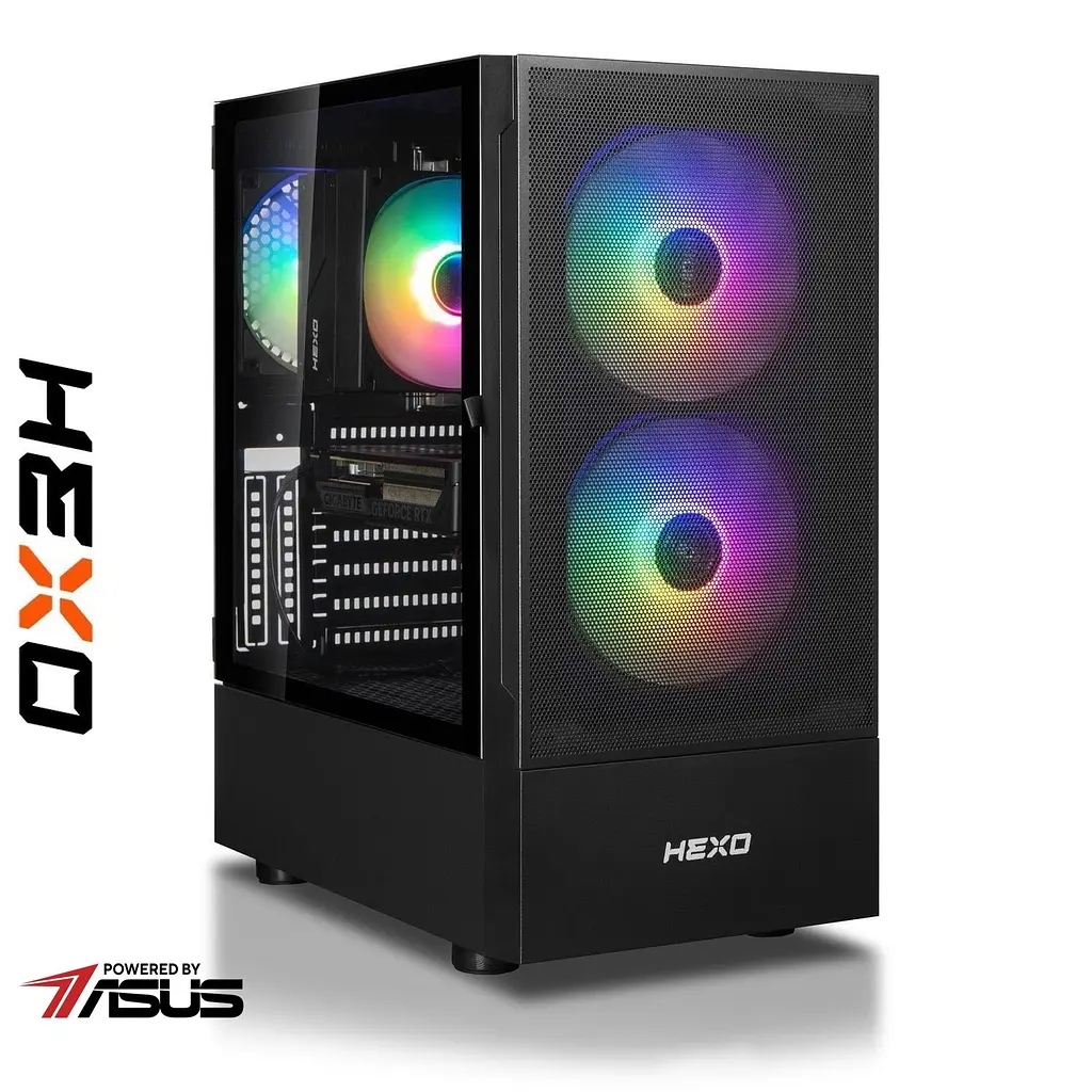 Комп'ютер HEXO Gaming Mainstream Pro (HGMP-8400FN5060-32S1TBK) Black / AMD Ryzen 5 8400F (4.2-4.7), 6 ядер / NVIDIA GeForce RTX 5060 / 32 ГБ (DDR5) / 1024 ГБ (SSD) - фото 2