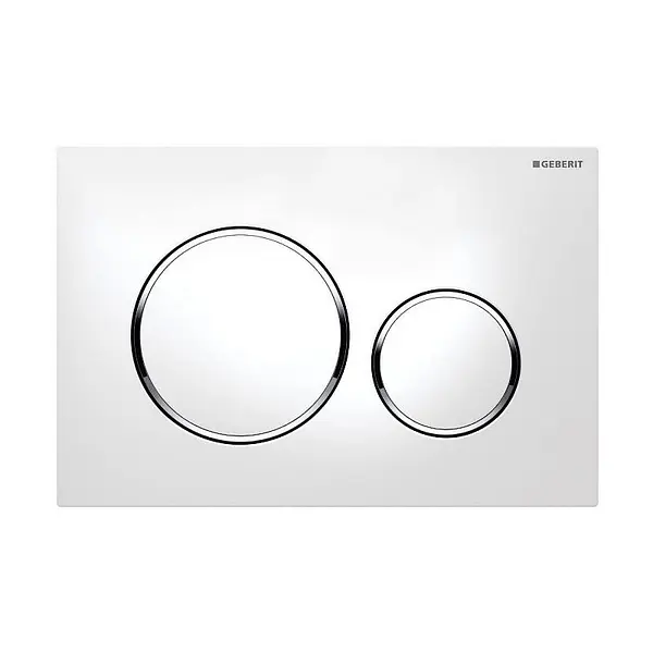 Клавіша змиву Geberit Sigma20 білий/хром, Білий 115.882.KJ.1
